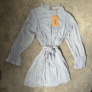 Brand new Listicle periwinkle chiffon dress. Size L